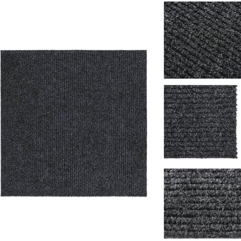 Tapis 100x100 cm Anthracite - Tapis Entrée - Tapis Intérieur - Tapis Design - Tapis Moderne - Tapis Anthracite (1/5)