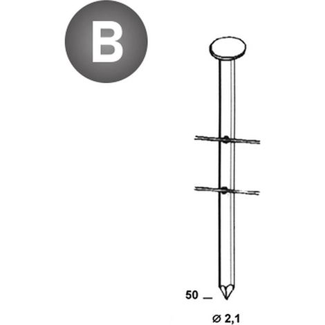 15 600 Pointes Lisses 16° (Coil) - 2.1x50 mm - D-Work (1/4)