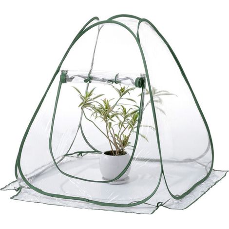 Serra a scomparsa, serra portatile 70x70x80 cm, piccola serra invernale per piante, tenda di protezione per piante, serra da giardino in PVC con protezione antigelo, per uso interno o esterno (1/4)
