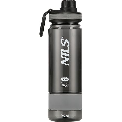Tritan-Wasserflasche, Grau, 700 ml