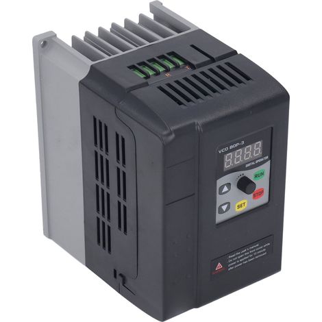 Variateur de fréquence monophasé/triphasé, entrée 220-240 V, sortie 0-240 V, commande moteur 1,5 kW, 7 A (1/5)