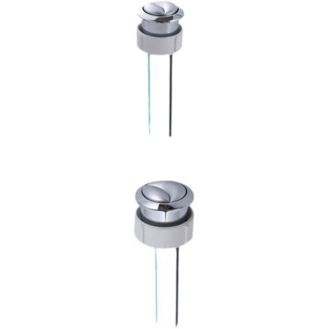 Bouton double chasse compatible Geberit 170.280.00.1/170.282.00.1, commande haute 38 mm, économiseur d’eau universel