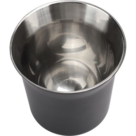 Tasse à café isotherme double paroi en acier inoxydable 304, idéale pour la maison et les cafés. Noir mat. (1/5)