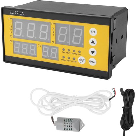 Inkubatorsensor mit Temperatur-, Feuchtigkeitsregelung und LED-Beleuchtung, 100–240 V (1/5)
