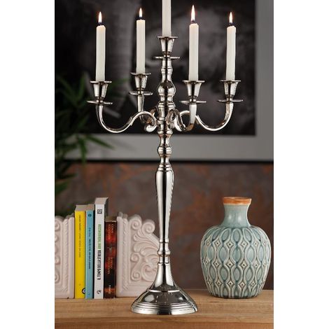 Candeliere Candelabro in Metallo Wilden 5 Fiamme 36 x 60 cm
