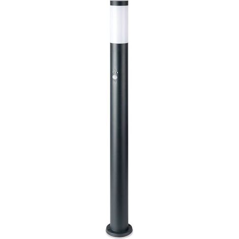 Außen Steh Lampe ANTHRAZIT Garten Bewegungsmelder Edelstahl Säulen Stand Leuchte V-TAC 8968