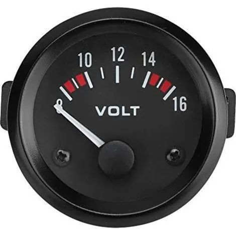 Voltmètre universel pour voiture, voltmètre 12 V, jauge de tension 52 mm/2 pouces, plage de mesure 8-16 V BX100007 (1/3)