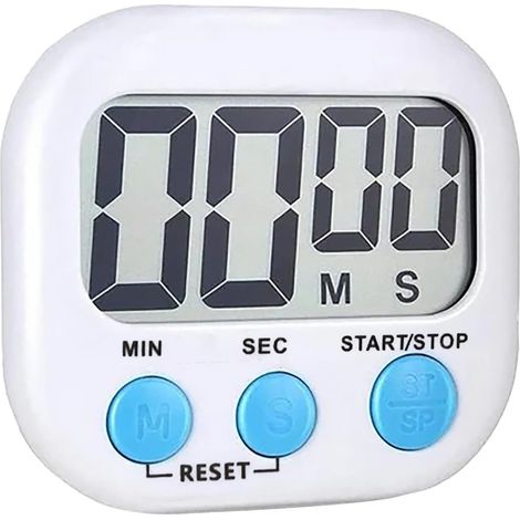 Minuteur cuisine grands chiffres, alarme puissante, usage cuisine pâtisserie jeu