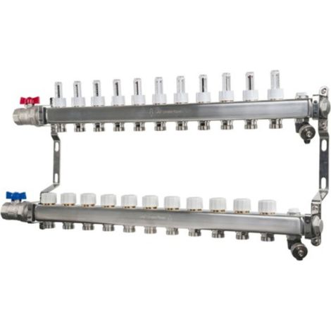 John Guest Speedfit UFH Euroconus Manifold BVAL 11 Port JGUFHMAN11E For Heating