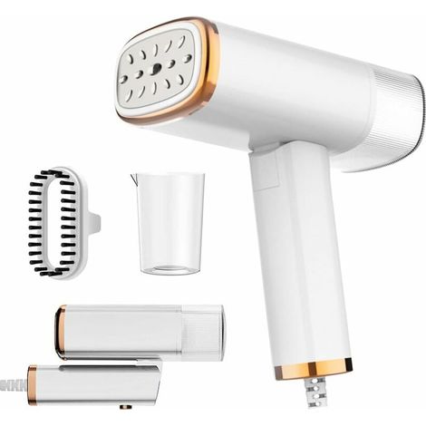 Défroisseur à Vapeur, 1000 W Mini Fer à Repasser Pliable, Steamer Defroisseur Vapeur, Fer à Repasser de Voyage Portable avec 100 ml Réservoir dEau, Débit de Vapeur Continu (1/4)