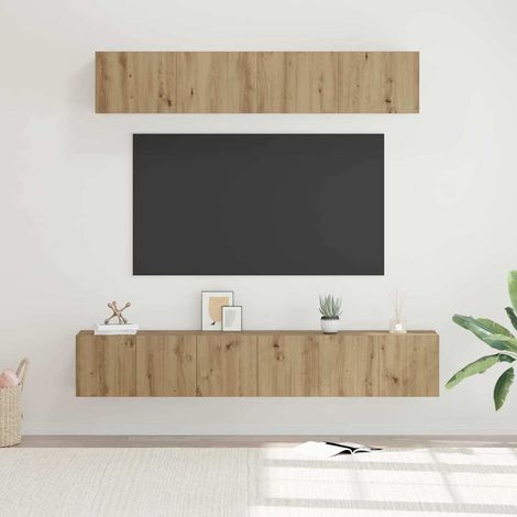 vidaXL Conjunto de mueble de TV 5 uds. Roble artisan (1/5)