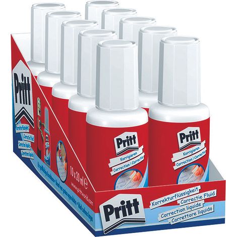 Correttore pritt fluid con pennello pz.20 - ml.20