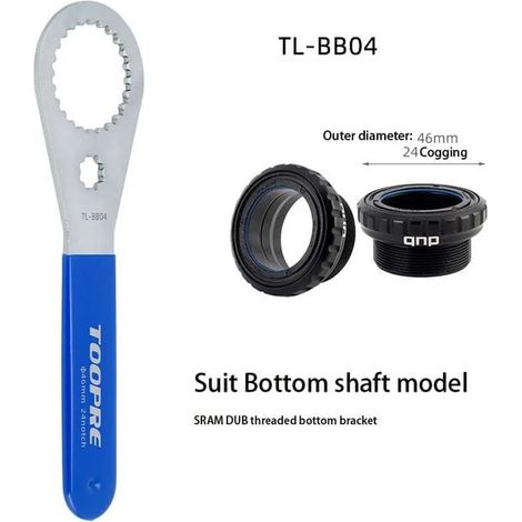 Herramienta Velo DUB BB para desmontar e instalar el eje de pedalier de bicicletas BB51 y BB52 - Llave de reparación (1/5)