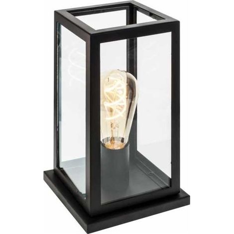 Lampada da tavolo Nicolas 1xe27 l.15xw.15xh.15xh.26cm nero