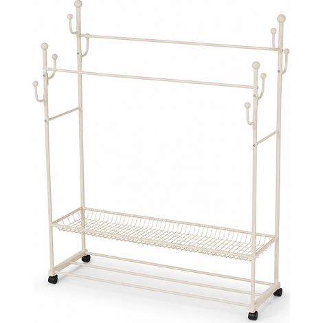 Porte Manteau Cactus Mobile Multifonction Salon Blanc 150 cm (1/5)