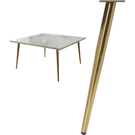 Pata de mueble cónica dorada de 720 mm (72 cm) oblicua AKS (1/4)