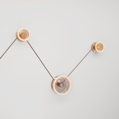 Applique Spostaluce avec 3 ampoules fantômes
