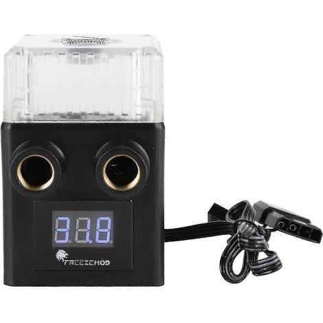 Ceramic Bearing Three Phase Pc Temperature Display Integrated Water Cooling Pump (black)( ) (1/3)