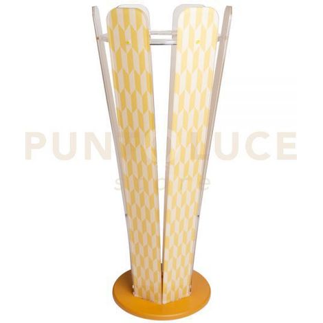 PORTAOMBRELLI VERA IN CRISTALLO ACRILICO COLORE BIANCO E GIALLO