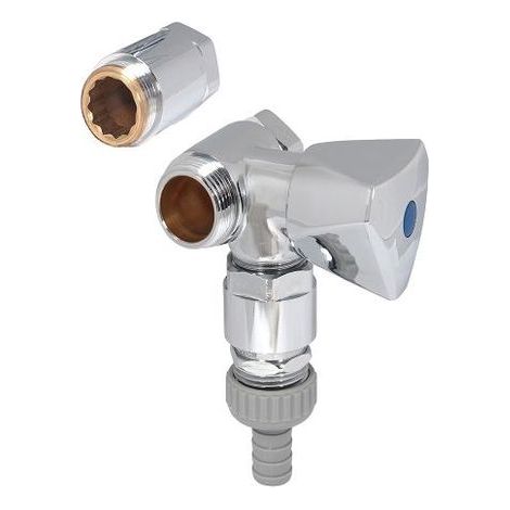 Schlösser Armaturen NEBENANSCHLUSSVENTIL ANSCHL.RE RB, SV, 3-KT.GR, DN20, 3/4", POL.CHROM (1/3)