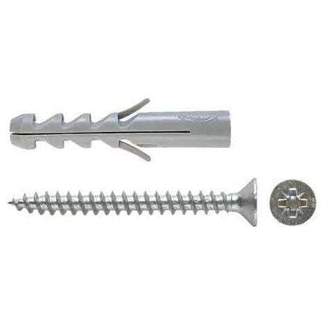 TASSELLO CON VITE 'SV' S 5V - Ø 5x25 mm - vite 4x30 mm - 100 pezzi- FISCHER