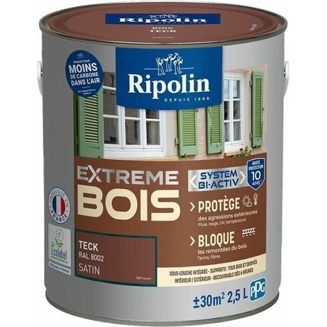 RIPOLIN PROTECTION EXTREME BOIS TECK Satin 2,5 L (1/5)
