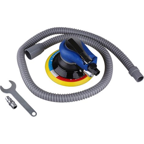 Ponceuse orbitale pneumatique aléatoire (1 pièce) pour plateau de 150 mm (6 pouces), avec tuyau d'aspiration des poussières. (1/5)