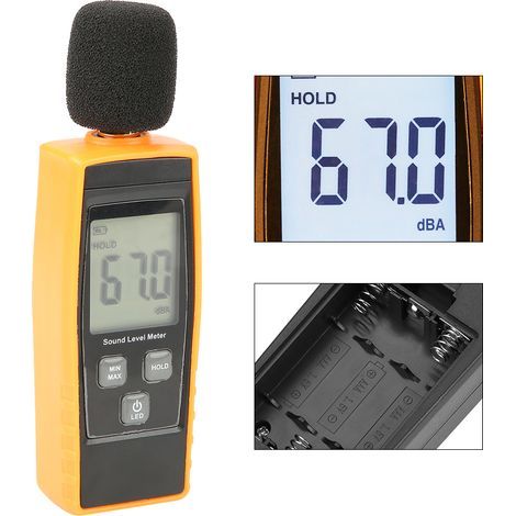 Misuratore di decibel digitale LCD RZ1359 - Strumento per la misurazione del rumore ambientale (1/5)