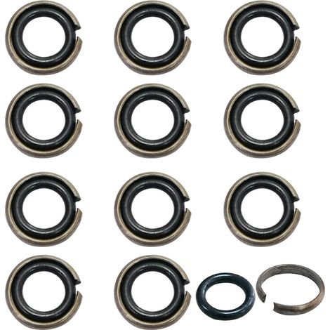 Lot de 12 supports de visseuse à percussion et joint torique, pièces de rechange pour arbre d'entraînement carré de visseuse à percussion sans fil, pour visseuse à percussion sans fil 1/2" avec (1/5)