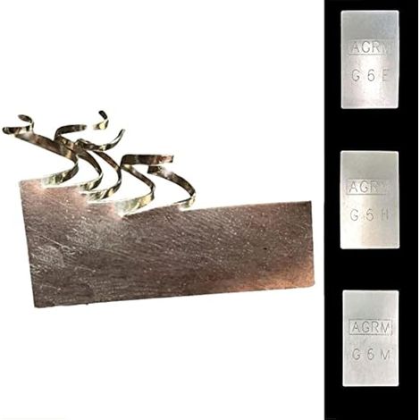 Feuille de soudure argentée 65 % d'argent, plaque de soudure pour bijoux, outil de perçage pour métaux (1/3)