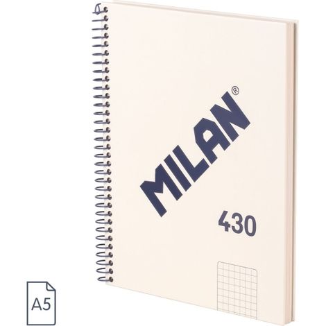 CUAD. ESP MILAN A5 80F 5X5 BEIGE