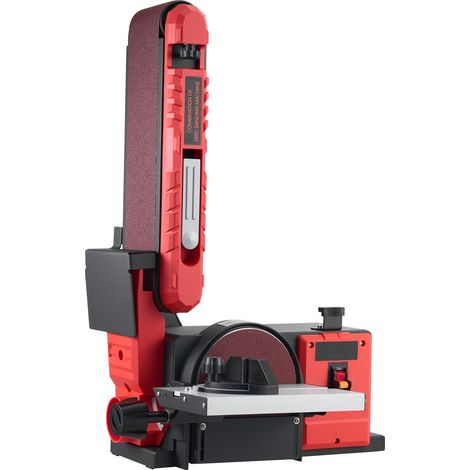 Mophorn Levigatrice a disco da 152,4 mm e a nastro 101,6 x 914,4 mm con motore da 400 W, piano di lavoro inclinabile da 0 a 45° e porta di raccolta polvere, ideale per lavorazione del legno