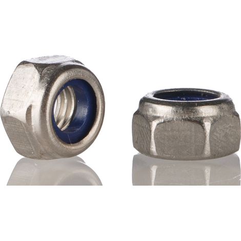Ecrou frein RS PRO M6 Insert nylon ( Prix pour Sachet de 100 )
