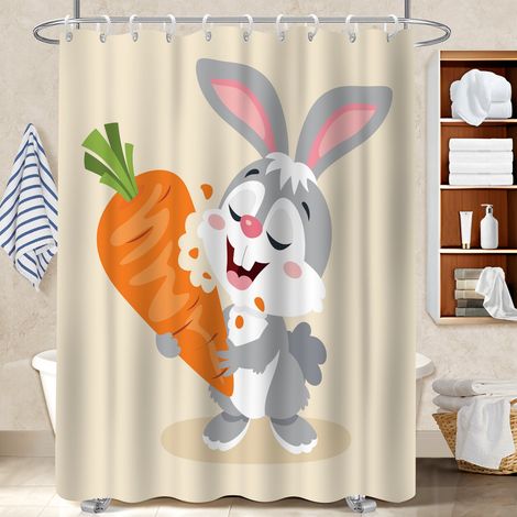 Rideau de bain en polyester 180x180 lavable bâche polyester douche pour logement étudiant (1/5)