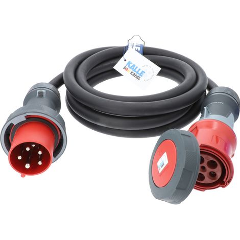 Kalle Verlängerungskabel CEE 400V 63A 10,0 mm² IP67 50 Meter (1/5)