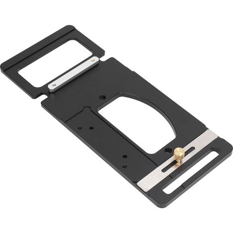 Règle d'angle droit 90° en alliage d'aluminium pour guide de scie, équerre réglable à distance horizontale pour travail du bois (1/5)