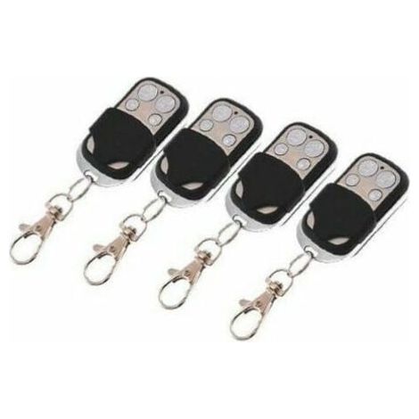 Lot de 4 télécommandes d'alarme élégantes en aluminium – Alimentation DC 12V – Distance d'émission 80m – Compatible 6/32/99 zones (1/4)