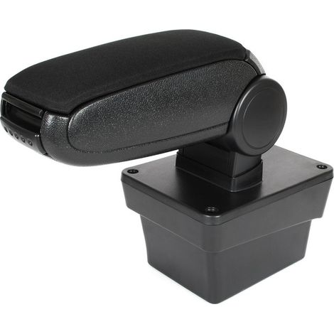 Set bracciolo in tessuto nero per Skoda Octavia III 2013 + kit di installazione (1/2)