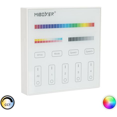 Telecomando da parete miboxer B4 trasparente vetro PC