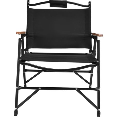 Chaise pliante extérieur aluminium portable dossier bas pour camping barbecue pêche plage chaise rétractable robuste (1/5)