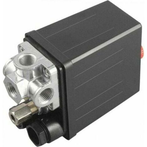 Pressostat de compresseur d'air - - Automatique - Bouton marche/arrêt - Quatre entrées d'air (1/4)