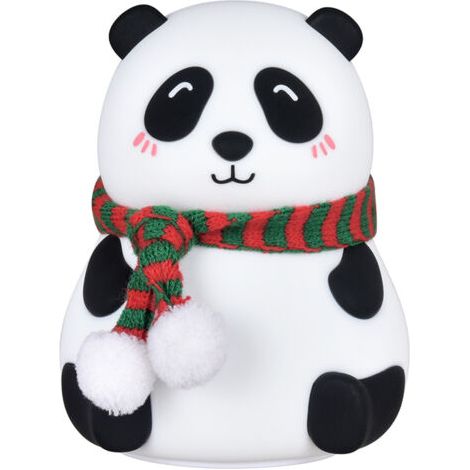 Lampe LED en forme de Panda, 7 couleurs, en Silicone, Rechargeable par USB, luminaire décoratif d'intérieur, idéal (1/5)