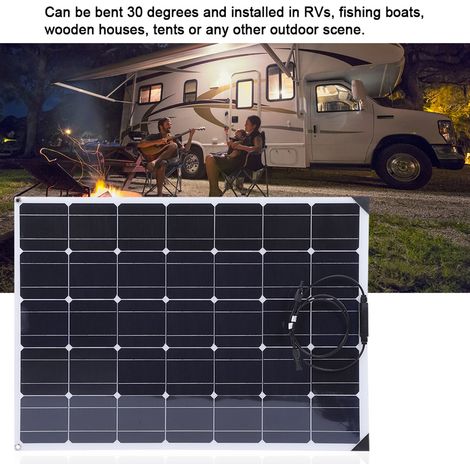 150-W-Flexibles Solarpanel, 20-A-Solarladeregler, 10-m-Verlängerungskabel für Wohnmobil/Boot (1/5)