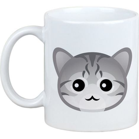 Taza con diseño de gato Mau egipcio e inscripción de Art-Dog. (1/5)