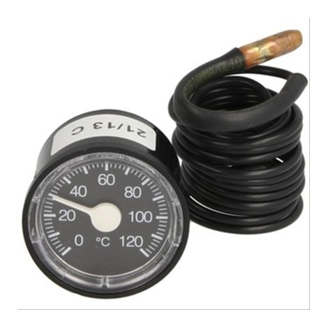 Thermomètre à distance Ø40 - sonde 1,5m - 0 à 120°C