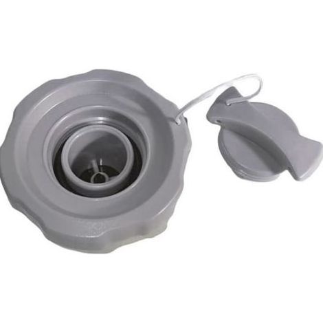 Lntyq Cap of valve of air for jacuzzi inflatable, cap to screw of inflation for valve of air, Gray clear, Plastic, 5.593.81cm (1/5)