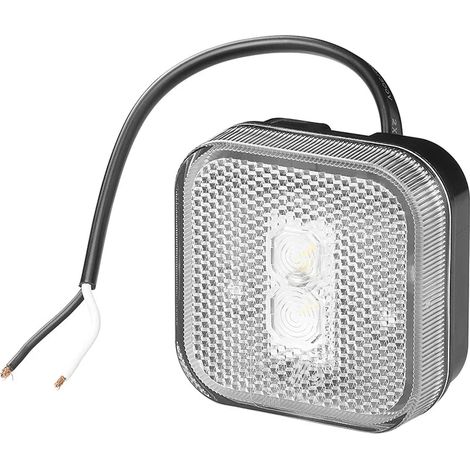 Feu De Position 12/24v Blanc 65 X 65 Mm Led (1/5)