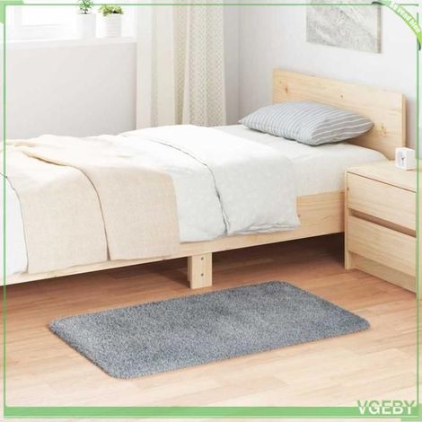 4102810 Tapis Shaggy à poils longs NAVARRA gris clair 60x100 cm (1/5)