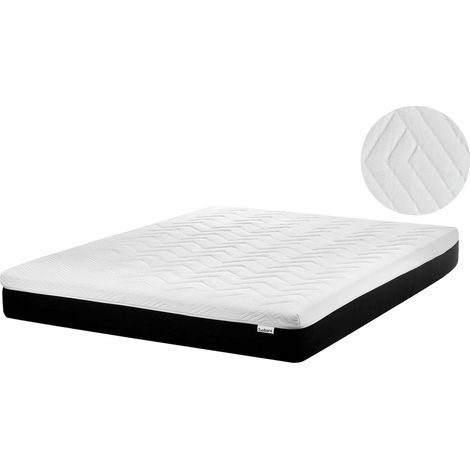 Colchón de espuma visco gel firme duro con funda extraíble de poliéster con cremallera 140 x 200 cm Spongy (1/5)