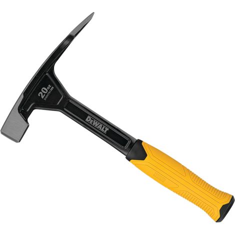DeWalt Masonry Hammer (567g) with Ergonomic Handle, Extra-Wide Chisel Blade, and Durable Design